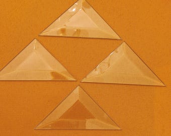 Bevel Triangle:  Stained Glass, Art Supply, Craft Projects, Four Count, 3x4x3, (B40-bt)