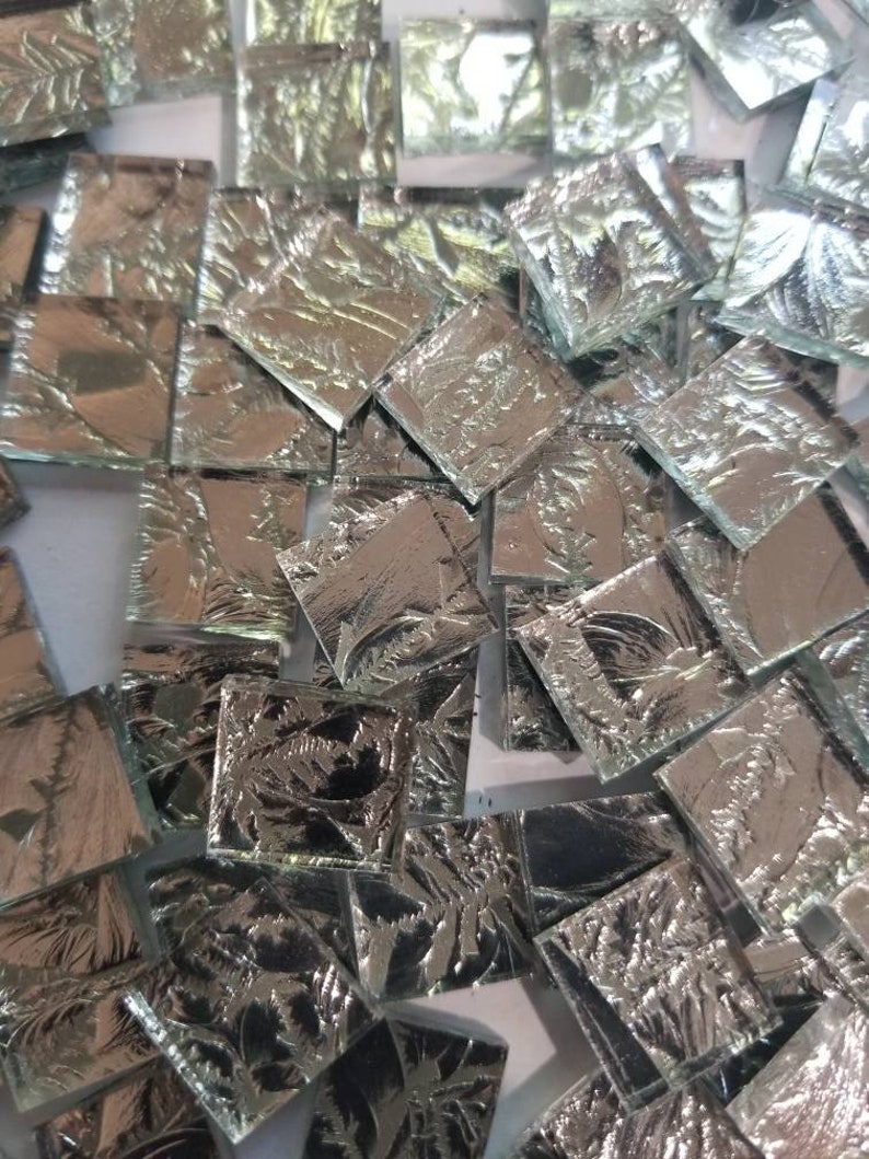 MIRROR Glue Chip Tile nis for Mosaic or Craft Projects 100 Etsy