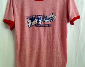 Pro Football Hall of Fame Vintage T Shirt 70s/80s Canton Ohio Champion Retro T Shirt Made in USA