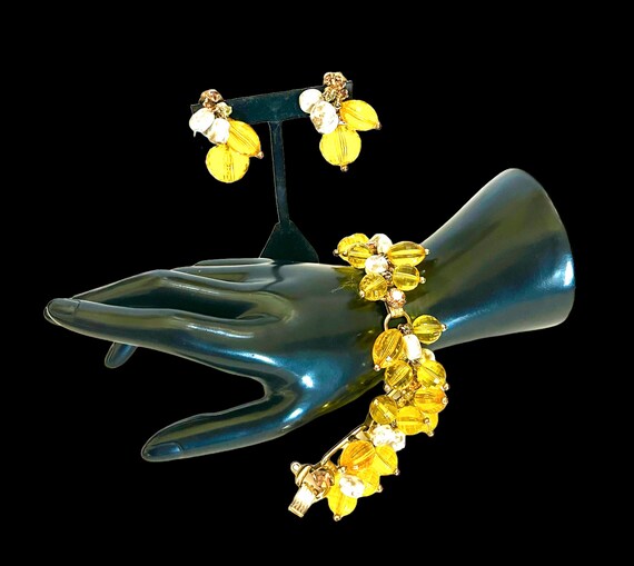 Rare Yellow Juliana Dangle Demi Parure Bracelet &… - image 8