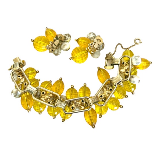 Rare Yellow Juliana Dangle Demi Parure Bracelet &… - image 9