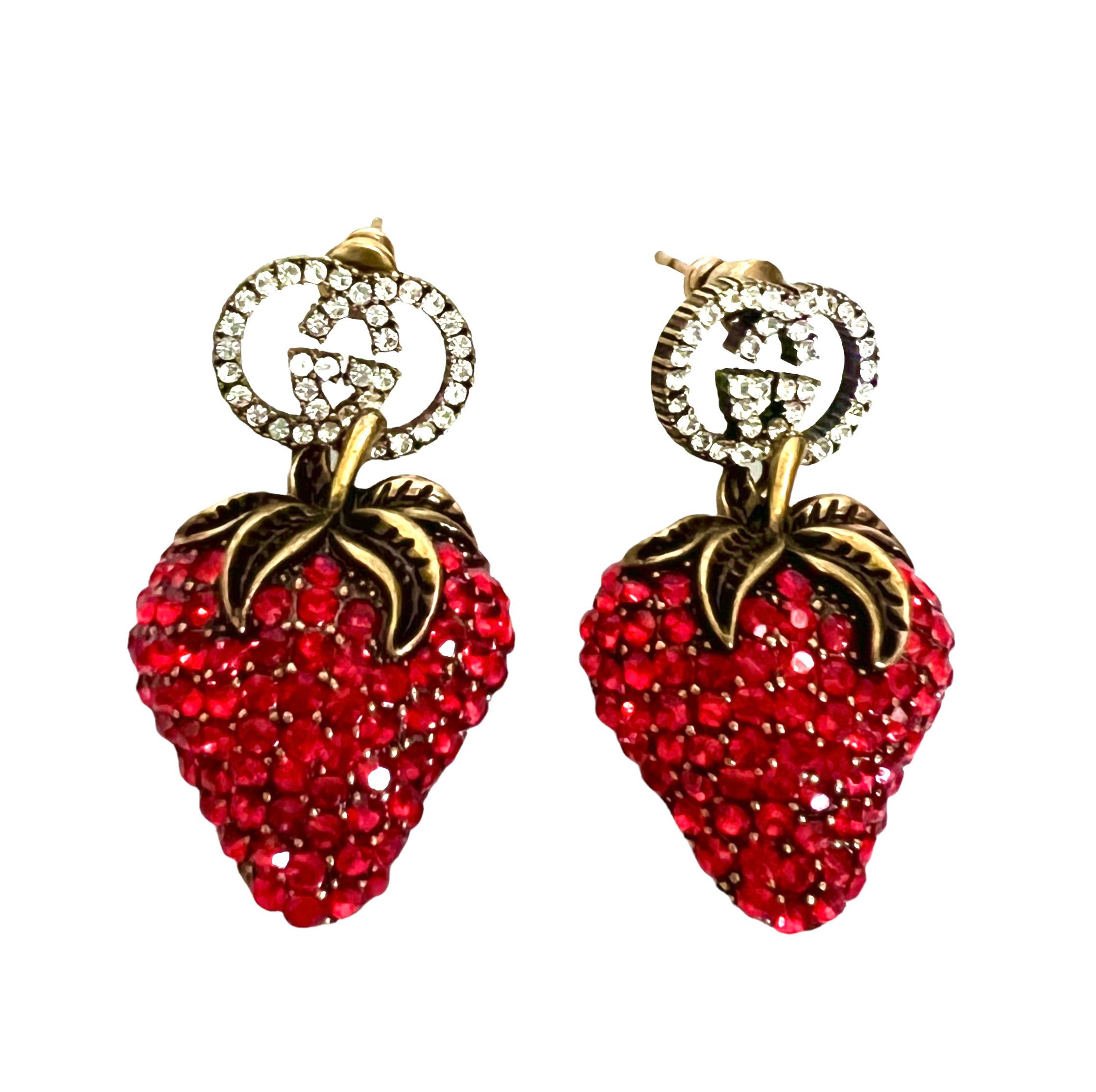 Gucci strawberry deals earrings