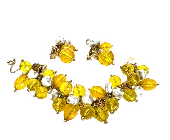 Rare Yellow Juliana Dangle Demi Parure Bracelet &… - image 3