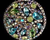 Dazzling Weiss Rhinestone Brooch