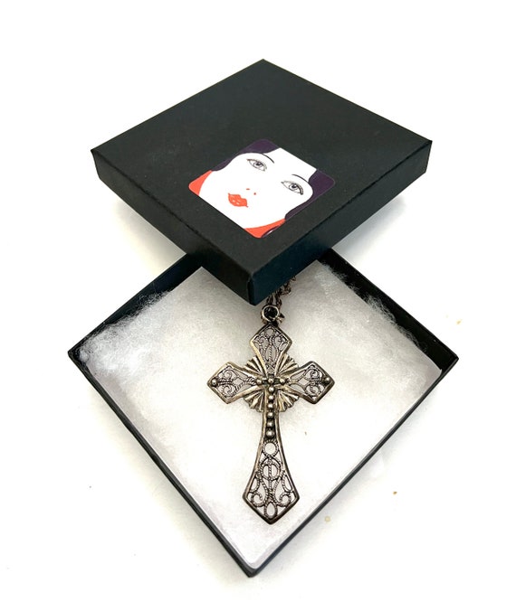 Sterling Silver Cross Pendant Necklace sterling S… - image 6
