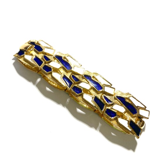 Sphinx Modernist Panel Bracelet Rich Deep Navy an… - image 6