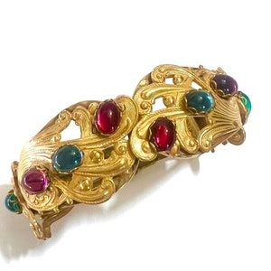 The Knights of Babylon Hinged Bangle 1983 Intricate Metal Work Multi ...