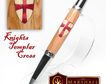 Handmade Pen -Templar Cross - quality Pen - custom pen - gift for him - birthday gift - gel pen