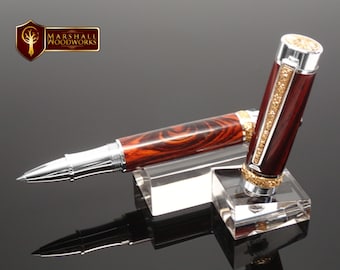Handcrafted Rollerball Pen with Cocobolo
