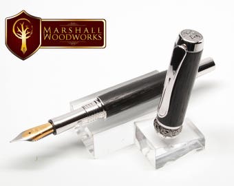 Fountain Pen - Celtic Pen - Handmade Pen  - Rollerball pen - wood pen - Irish pen - gift for him - fine pen - rollerball pen - Custom pen