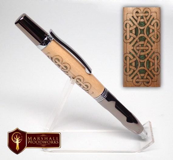 Celtic Wood Pen - Wood Penmakers