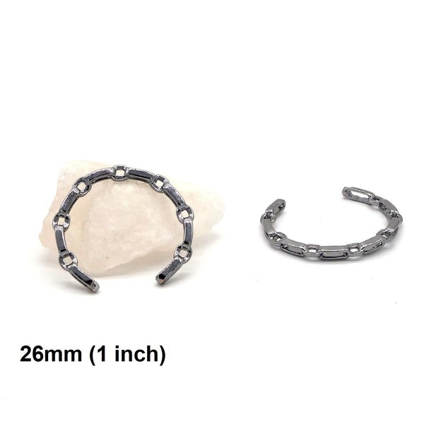 Cockring C Ring 26mm Glans Ring Frenum Ring Cock Ring Chain Look Gunmetal Penis Ring Custom Penis Jewelry Under The Hoode