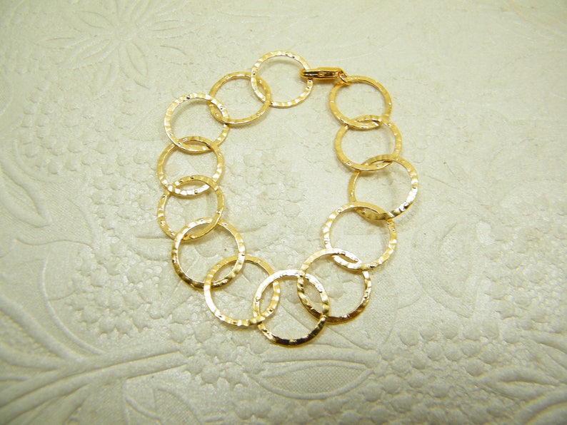 Gold bracelet loops bracelet