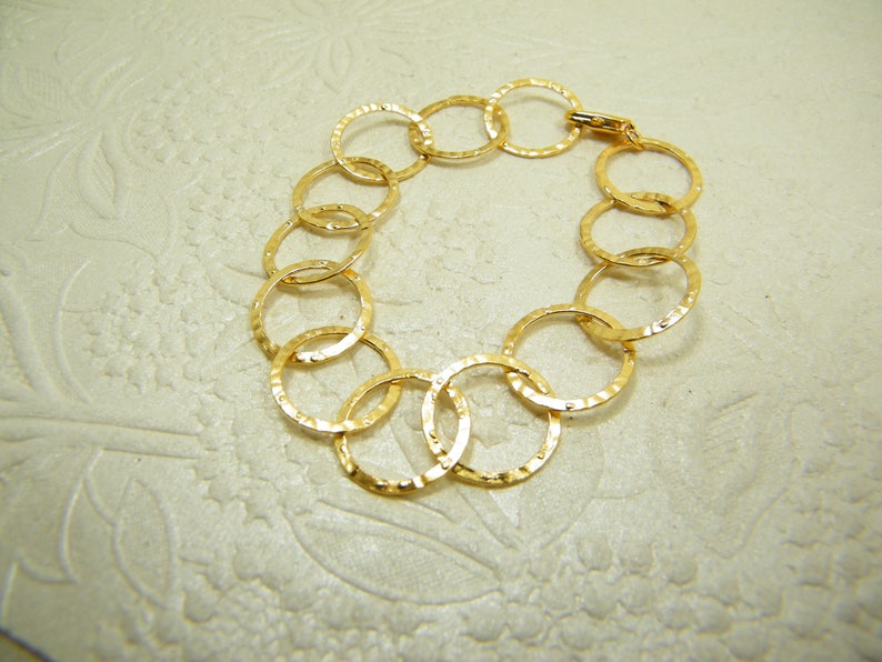 Gold bracelet loops bracelet