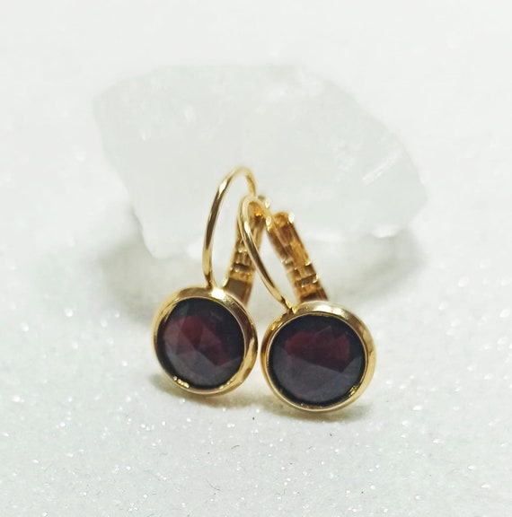 SELRO Selini RED Cabochon Rhinestone Pearl Shield Shape Brooch Clip Earrings  Set | eBay