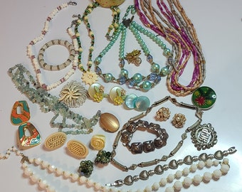 22 pièces bijoux vintage d’occasion lot de 22 pièces