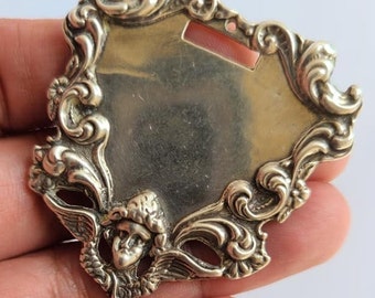 vintage 18 grams Sterling Silver Victorian Style Pendant