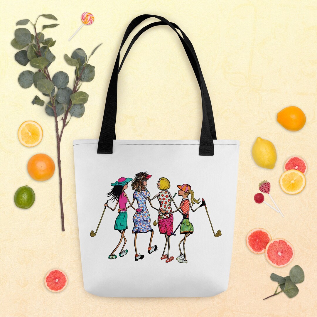 Golf Gift for Women Tote Bag 15x15 Tote Golf Girlfriend Women Golfer