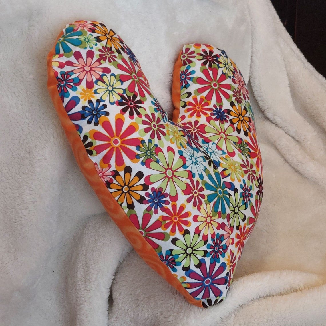 Breast Cancer PILLOW Mastectomy Lg Heart Pillow Breast Surgery Cushion