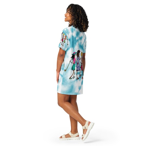 golf t shirt dress Golf T-shirt Dress: Women's Golf Friends Night Shirt