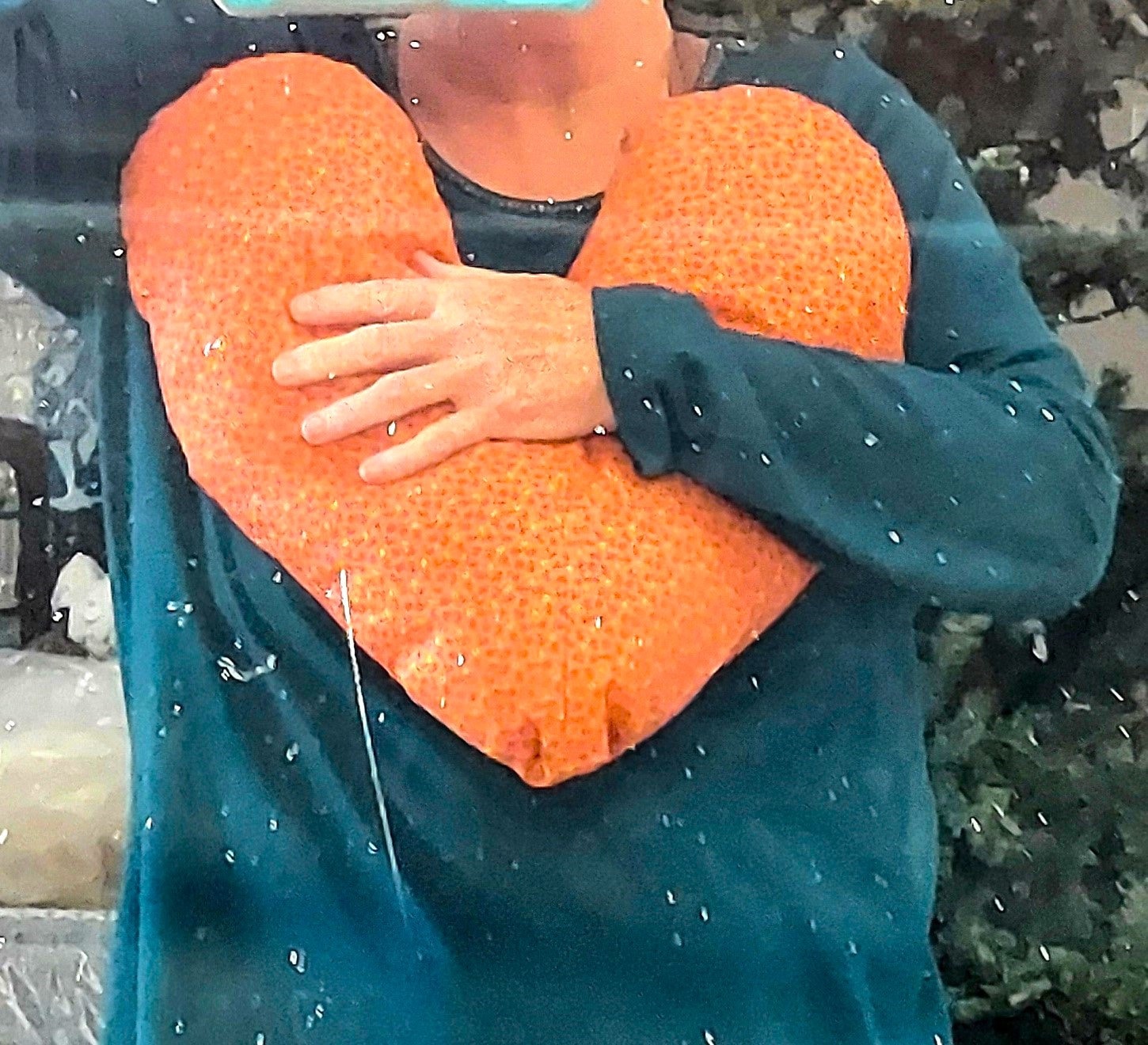 Breast Cancer PILLOW Mastectomy Lg Heart Pillow Breast Surgery Cushion