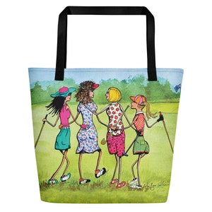Golf gift for women golfers tote bag USA only Beach Bag golf friends 16x20 women's golf shop gift for women women golf gift lady golfer