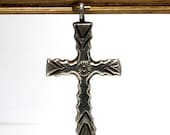 Vintage Southwestern Cross Sterling Silver Navajo Design