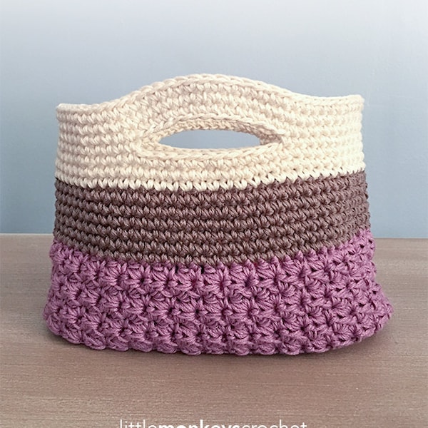 Crochet Pattern: Gift Bag (Huntley Gift Bag Crochet Pattern by Little Monkeys Crochet) PDF Crochet Gift Bag Pattern Instant Download