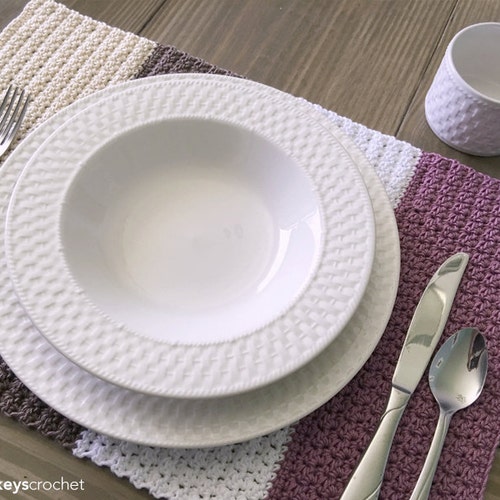 Crochet Pattern Placemat color Block Placemat Crochet Etsy