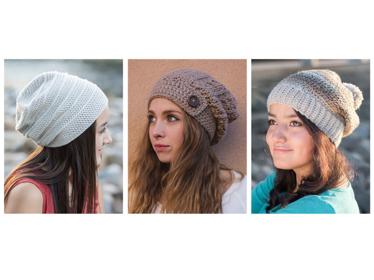 Slouch Hat Crochet Patterns Vol. 2 - 9 Pattern E-book by Little Monkeys ...