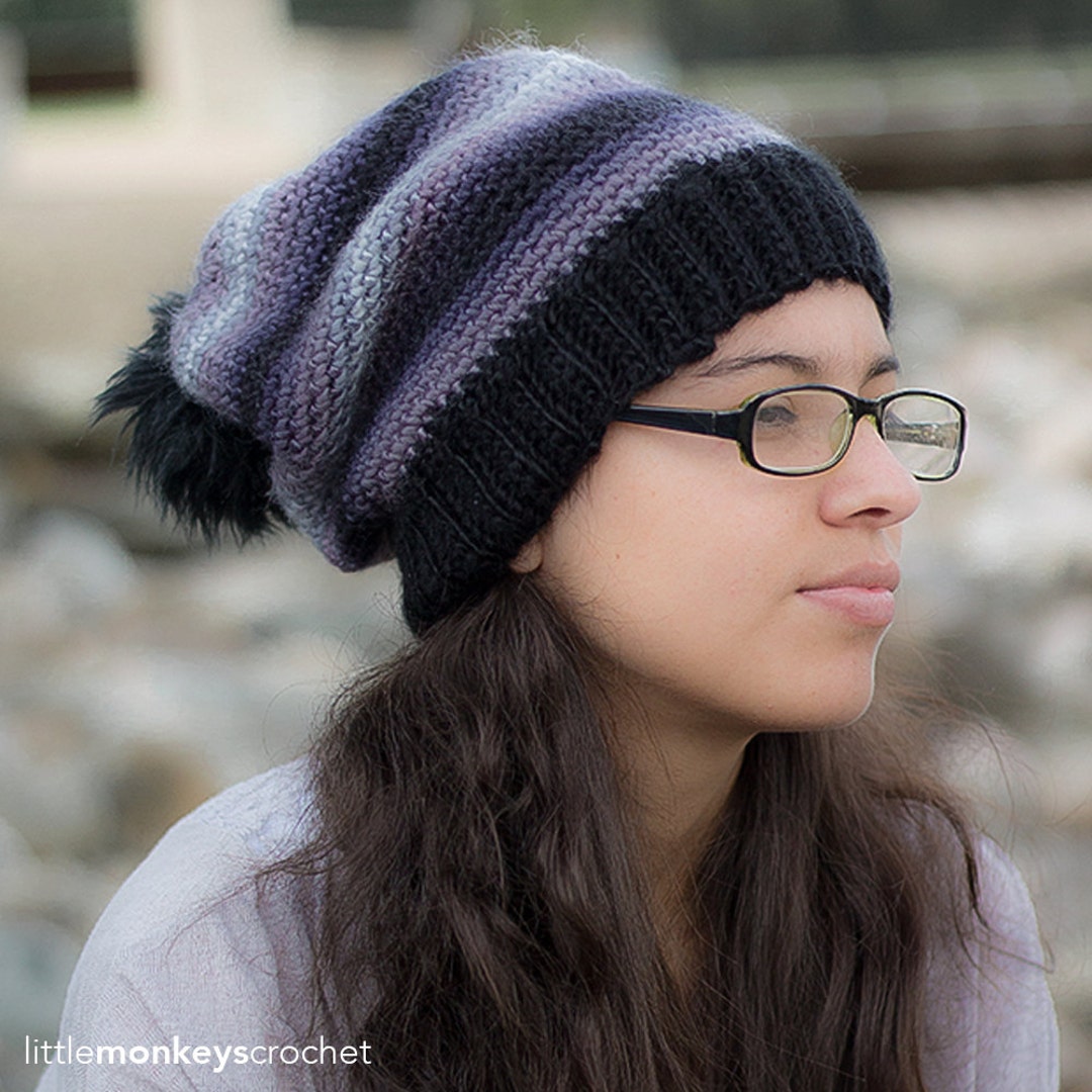 Slouchy Hat Crochet Pattern PDF (sophia Slouch Hat Crochet Pattern by ...
