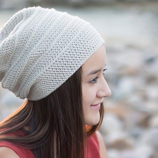 Pattern: Shiplap Slouch Hat Crochet Pattern PDF (Slouchy Hat Crochet Pattern by Little Monkeys Crochet) Slouch Crochet Pattern Easy Hat