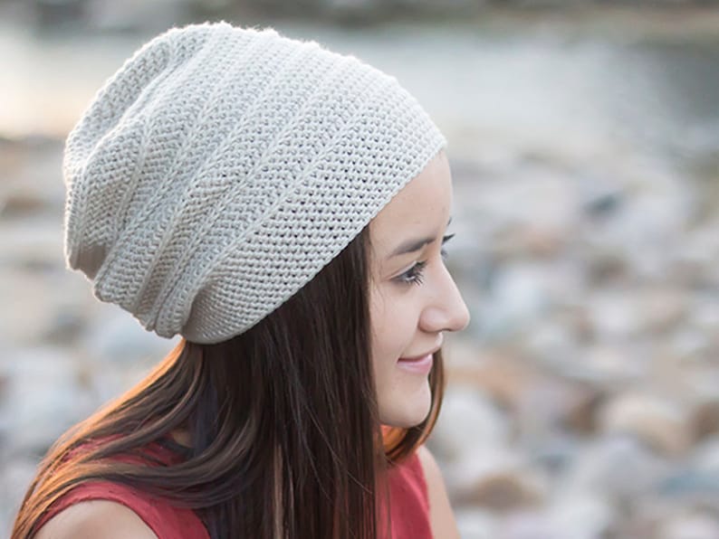 Pattern: Shiplap Slouch Hat Crochet Pattern PDF Slouchy Hat Crochet Pattern by Little Monkeys Crochet Slouch Crochet Pattern Easy Hat image 1