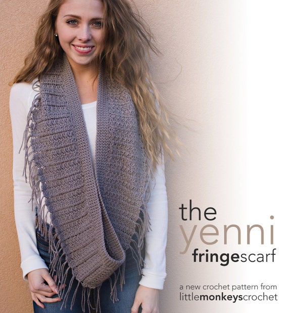 Crochet Scarf Pattern How To Add Tassels To Knitted Scarf Pattern