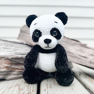 PDF PATTERN: Amigurumi Panda Bear Crochet Pattern, Panda Plush, Stuffed Panda, Crochet Pattern PDF, Instant Download
