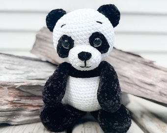 PDF PATTERN: Amigurumi Panda Bear Crochet Pattern, Panda Plush, Stuffed Panda, Crochet Pattern PDF, Instant Download
