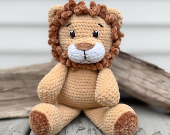 PDF PATTERN: Amigurumi Lion Crochet Pattern, Lion Plush, Stuffed Crochet Lion, Crochet Pattern PDF, Instant Download