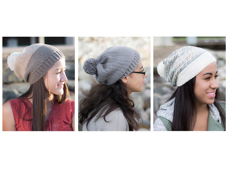 Slouch Hat Crochet Patterns Vol. 2 - 9 Pattern E-book by Little Monkeys ...