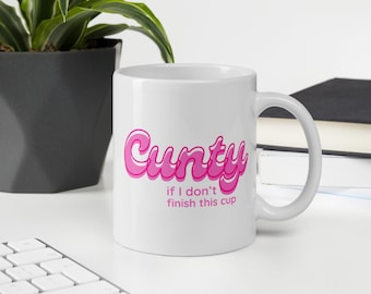 Tasse de café de Cunty | Humour adulte drôle, tasse matinale sarcastique