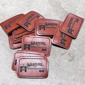 CUSTOM Logo Iron On Patches, Custom Business Logo patches, DIY iron on patch, Leatherette patches, Leather Patches, Laser Cut Patch