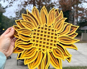 Tournesol 4 couches – Un symbole de joie, de croissance et de lumière