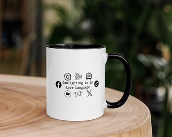 Mug Gaslighting is my love avec couleur à l'intérieur