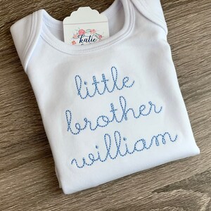 Little brother little sister applique shirt or  with name, big brother, little brother shirt, little sister shirt, sibling shirts