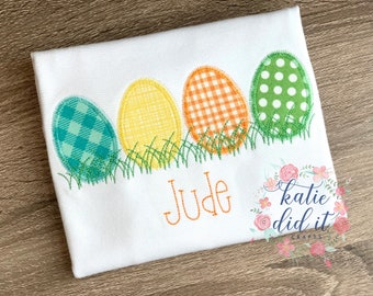 Easter egg applique shirt, boys Easter shirt, Easter egg shirt, boys Easter shirt, egg shirt, Easter egg shirt, personalized