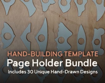 30 Hand-Drawn Pageholder Stencil Templates Bundle (Digital Download)