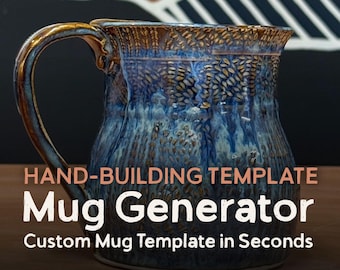 Ceramic Mug Template Generator | Custom Size Mug Templates