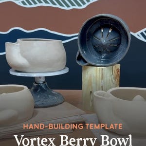 Viral Vortex Berry Bowl Hand-Building Templates – Slab Building SVG Bundle + Step-by-Step Guide (Cricut Compatible)