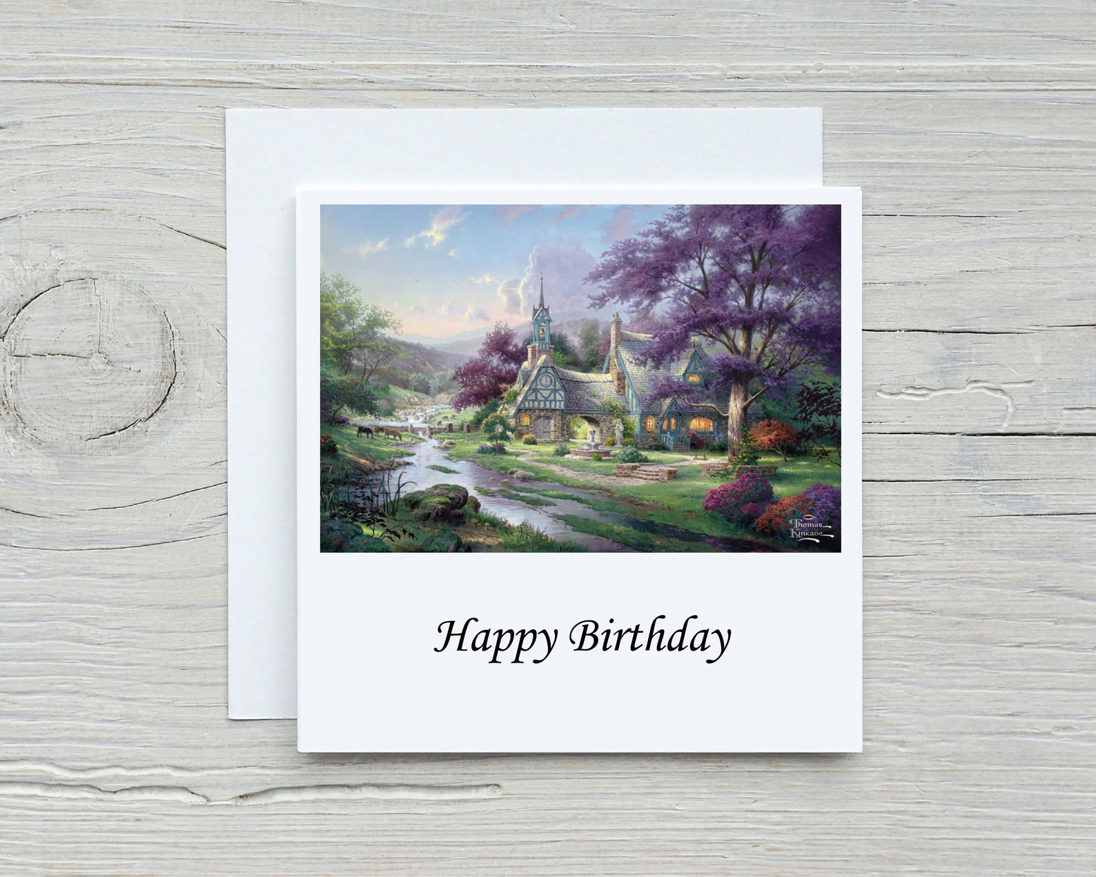 Set of 5 Thomas Kinkade Scene Printed Birthday Cards. Set 1 | Etsy