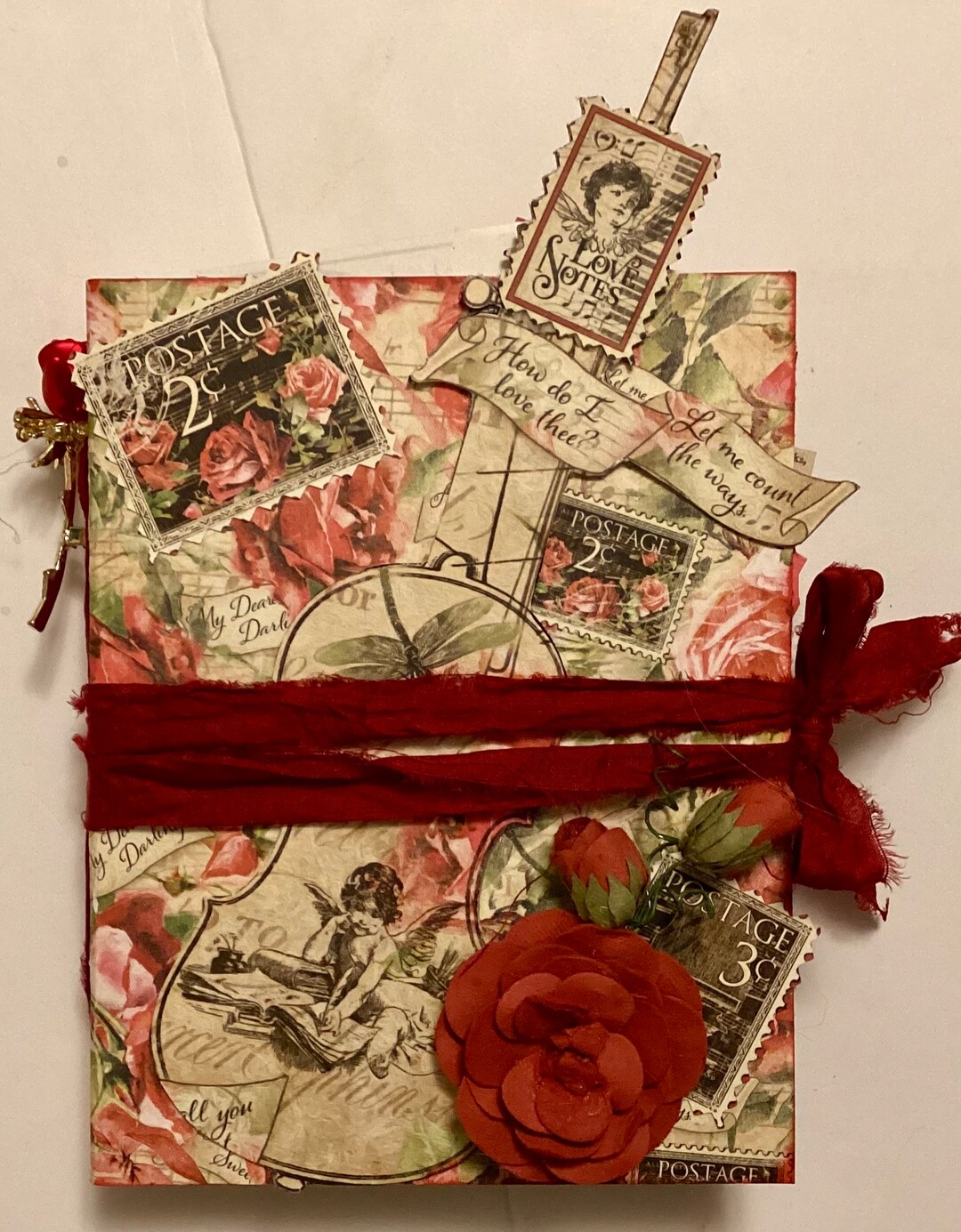Love Notes Beautiful Junk Journal, One Signature. - Etsy