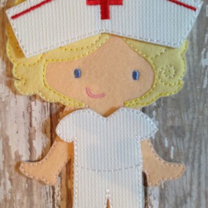 Community Helpers: Nurse OR Doctor Dress Up Outfits for Felt Doll image 2